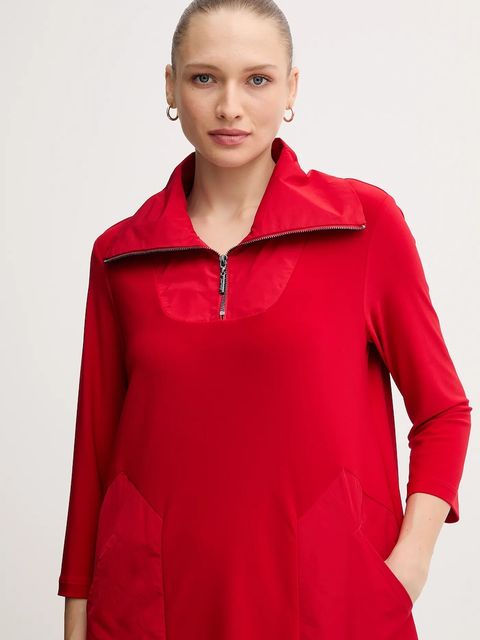 Joseph Ribkoff sukienka kolor czerwony mini prosta 244045