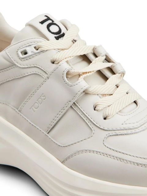 Tod's leather trainers - White