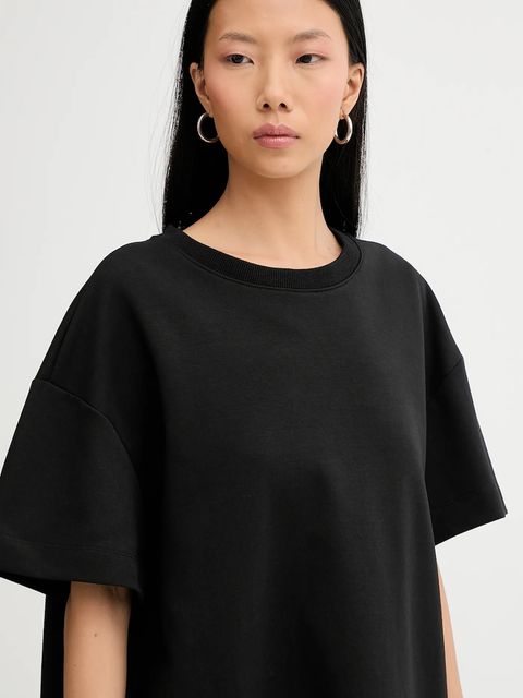 MUNTHE sukienka bawełniana ROSIE kolor czarny 254132025426