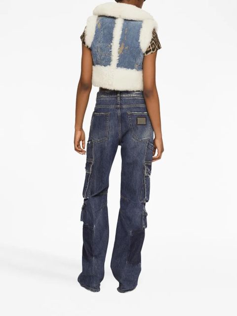 Dolce & Gabbana denim cropped gilet - Blue