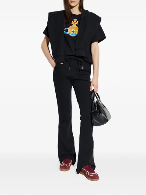 Vivienne Westwood logo drawstring track pants - Black