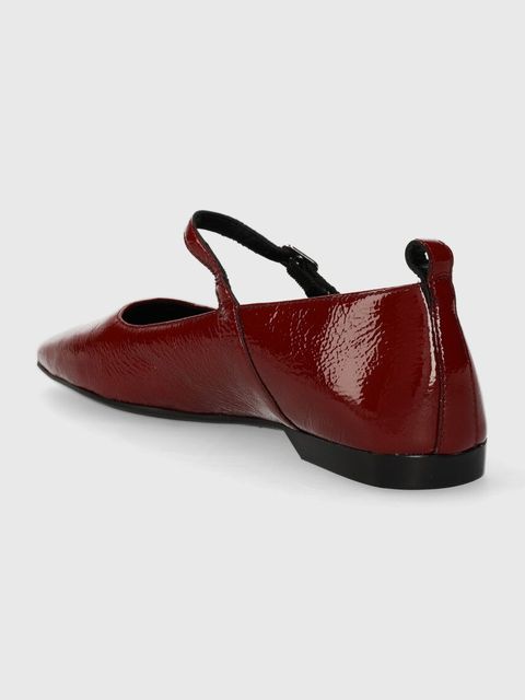 Vagabond Shoemakers baleriny skórzane DELIA kolor czerwony 5307.460.42