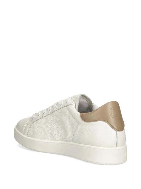 TWINSET leather sneakers - White