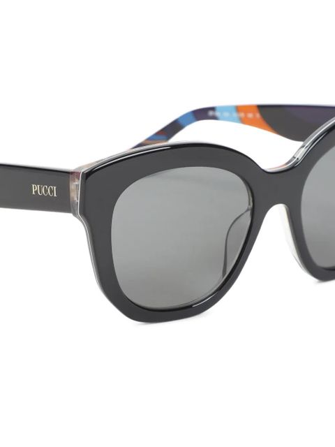 PUCCI geometric-frame sunglasses - Black