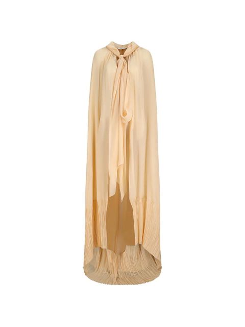 Blumarine pleated-trim cape - Neutrals - zdjęcie produktu nr 1