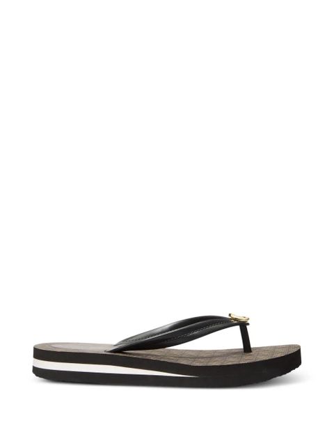 Michael Kors Posie logo medallion flip flops - Brown - zdjęcie produktu nr 1