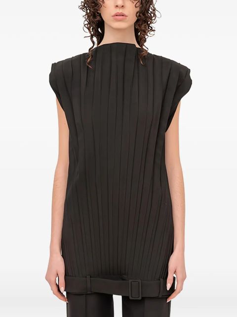 MM6 Maison Margiela pleated mini dress - Black - zdjęcie produktu nr 1