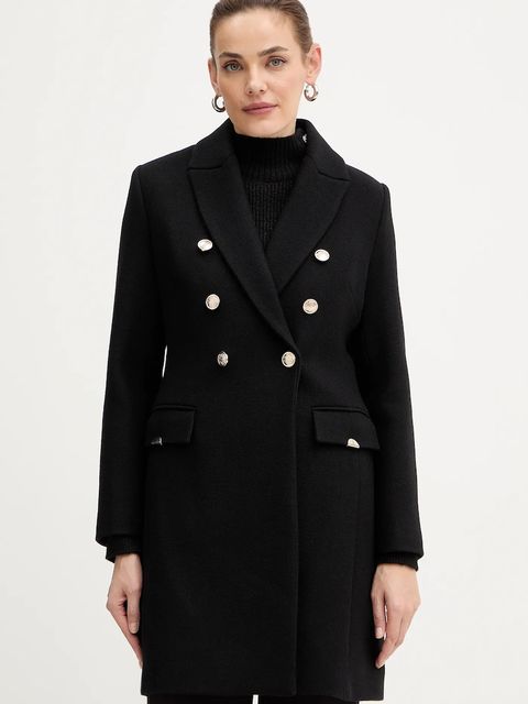 Morgan płaszcz z dodatkiem wełny kolor czarny GATIM.F - zdjęcie produktu nr 1