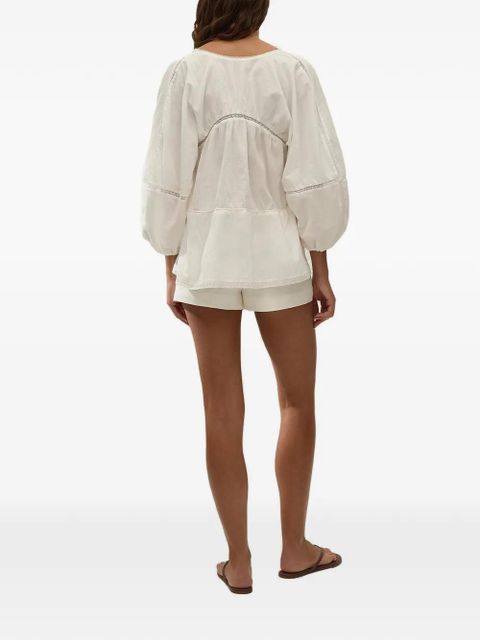 Faithfull the Brand Hardy cuffed shorts - White