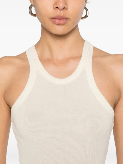 Sportmax ribbed tank top - Yellow