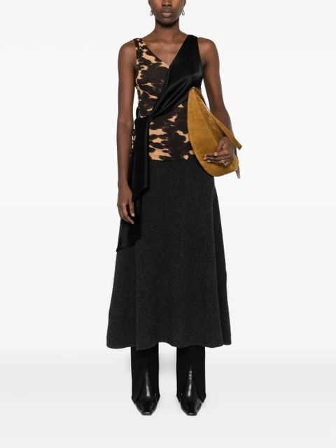 Nanushka draped print top - Brown - zdjęcie produktu nr 2