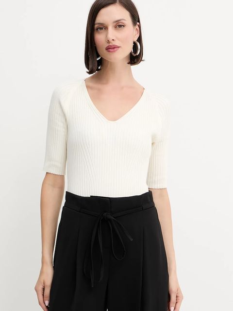 BOSS sweter damski kolor beżowy lekki 50542881 - zdjęcie produktu nr 1