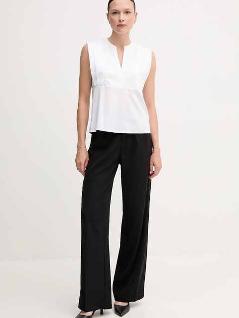 Joop! bluzka damska kolor biały gładka 30042001 - zdjęcie produktu nr 2