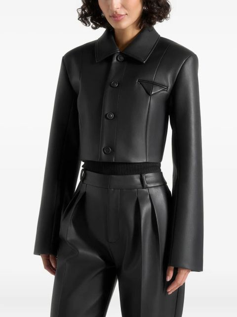Manière De Voir Ania cropped jacket - Black