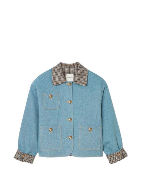 SANDRO blue denim jacket - zdjęcie produktu nr 1