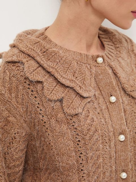 Medicine kardigan damski kolor beżowy