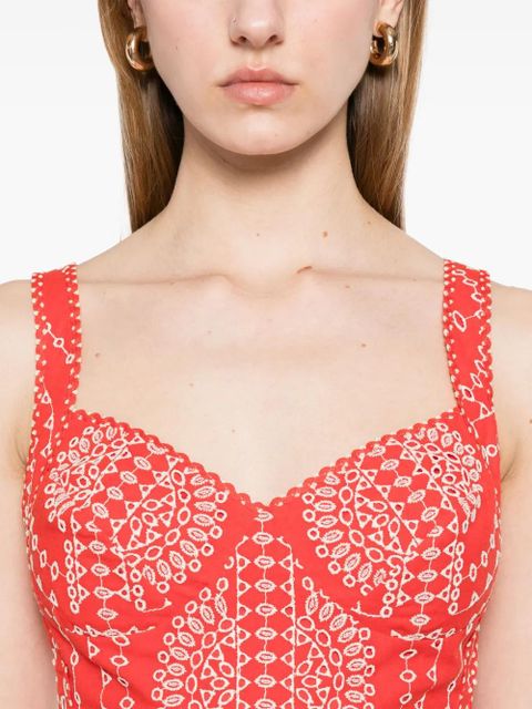 Charo Ruiz Ibiza Goldie crop top - Red