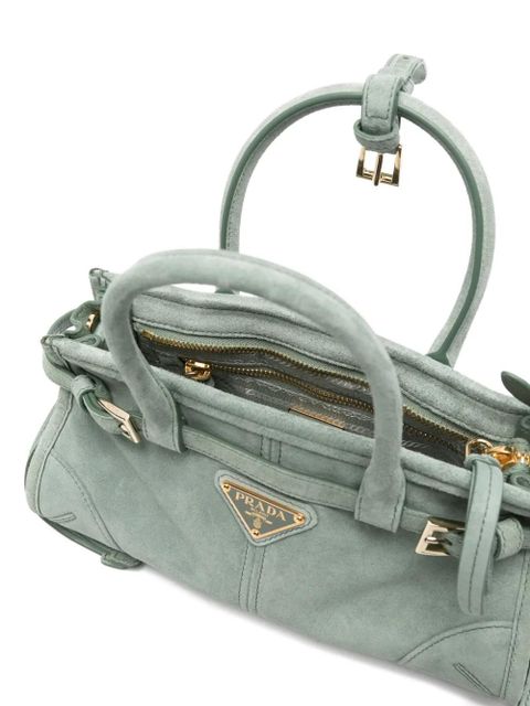 Prada logo-detail tote bag - Green