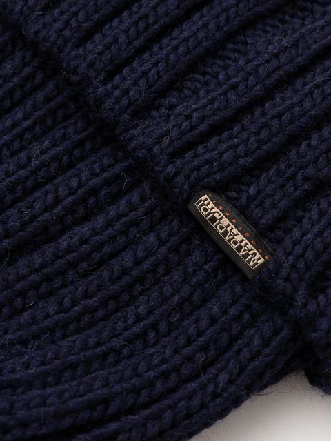 Napapijri czapka z domieszką wełny Semiury kolor granatowy NP0A4GKC1761 - zdjęcie produktu nr 2