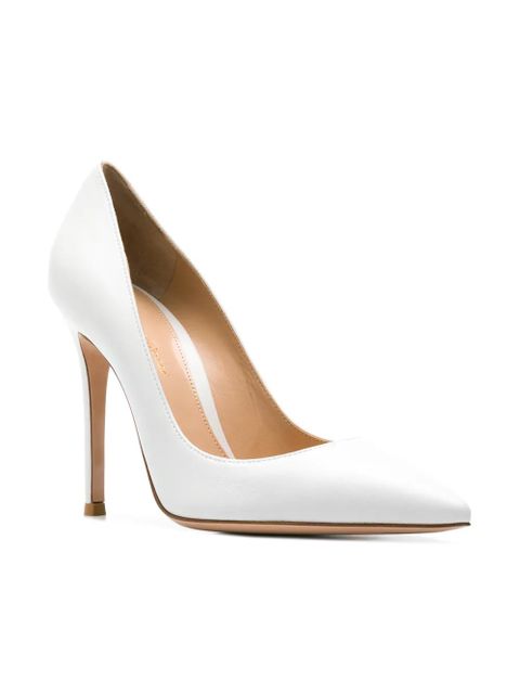 Gianvito Rossi 105mm Gianvito leather pumps - White - zdjęcie produktu nr 2