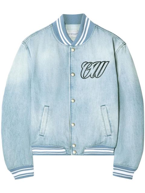 Off-White denim bomber jacket - Blue - zdjęcie produktu nr 1