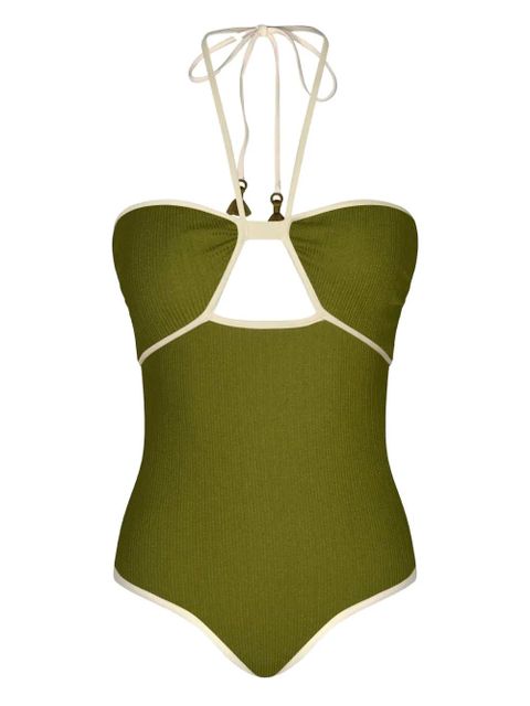 Johanna Ortiz Sea Salt cut-out swimsuit - Green - zdjęcie produktu nr 1