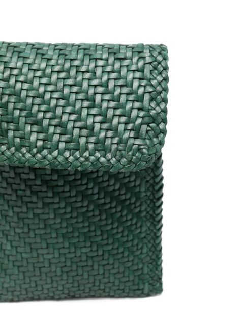 DRAGON DIFFUSION woven braided cross body bag - BLUE AND GREEN - zdjęcie produktu nr 2