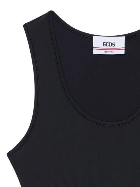 GCDS logo-embellishment tank top - Black