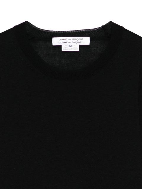 Comme Des Garçons round-neck long-sleeve sweater - Black