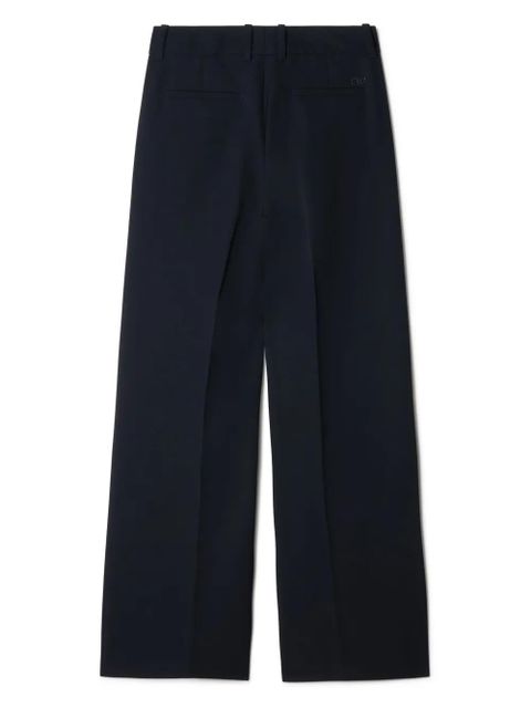 Off-White wide-leg wool trousers - Blue - zdjęcie produktu nr 2