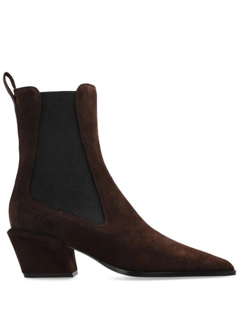 Paris Texas pointed-toe block-heel boots - Brown - zdjęcie produktu nr 1