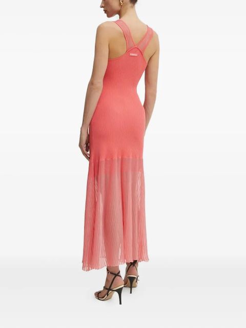 PINKO ribbed-pleated midi dress - zdjęcie produktu nr 2