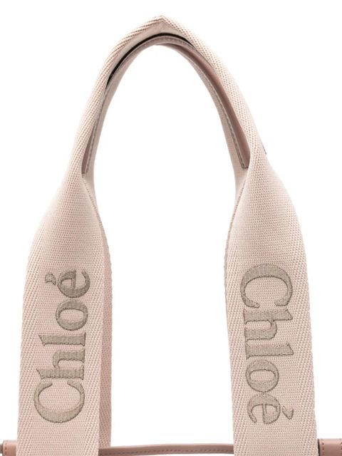 Chloé medium Woody tote bag - Pink