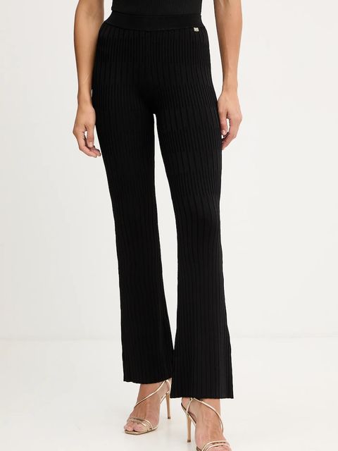 Marciano by Guess spodnie JANET damskie kolor czarny dzwony high waist 5YGB29 5881Z - zdjęcie produktu nr 1