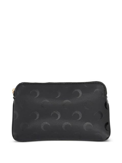 Marine Serre moon-print zip purse - Black - zdjęcie produktu nr 1