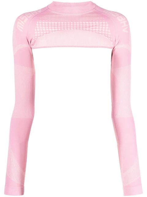 MISBHV logo-print long-sleeve performance t-shirt - Pink