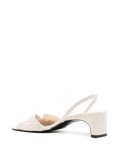 TOTEME The Gathered 50mm sandals - Neutrals
