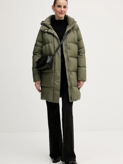 Tommy Hilfiger kurtka puchowa kolor zielony zimowa WW0WW46535