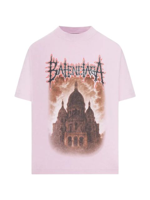 Balenciaga Sacré Cœur crew neck T-shirt - Pink - zdjęcie produktu nr 1