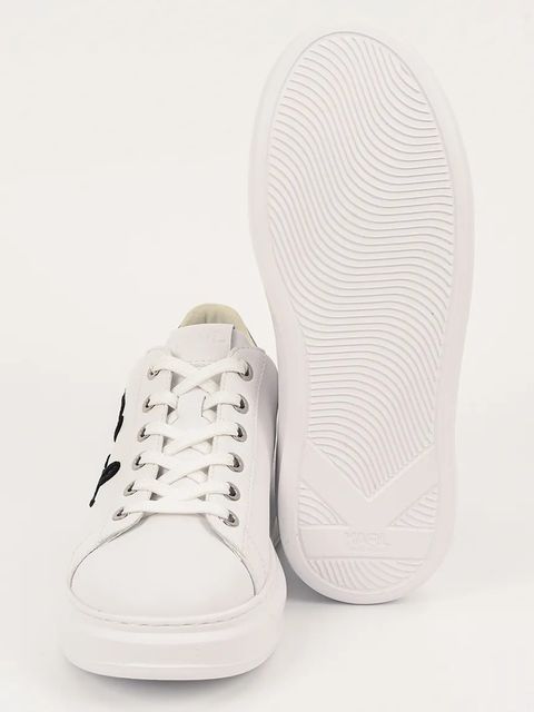 Karl Lagerfeld sneakersy skórzane KAPRI damskie kolor biały KL62572A