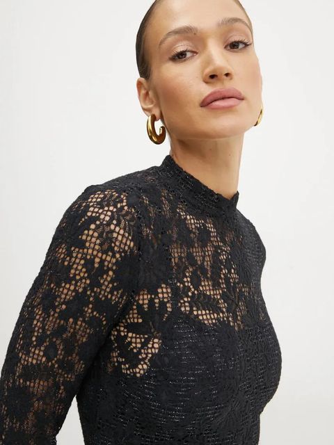 Morgan sukienka REIGNE kolor czarny mini dopasowana REIGNE