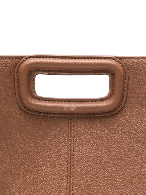 Maje fringe handle tote bag - Brown