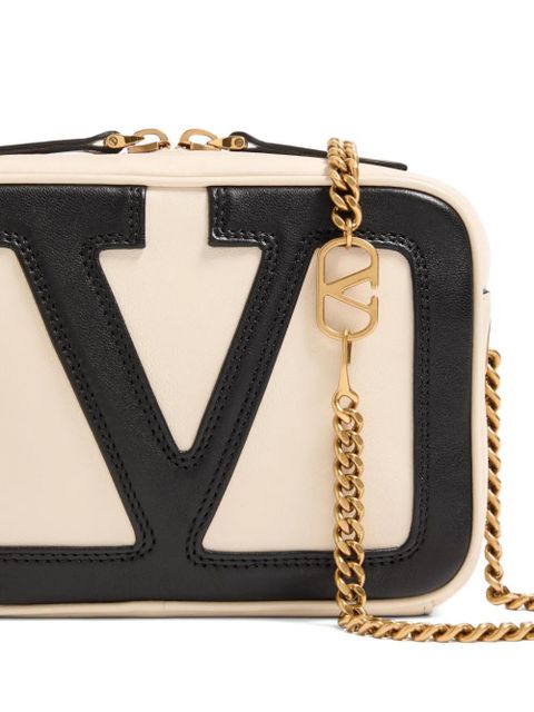 Valentino Garavani logo-embellished crossbody bag - White