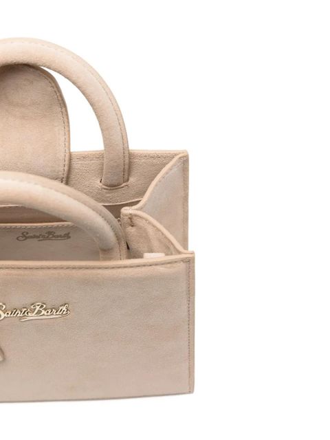 MC2 Saint Barth mini Shop suede tote bag - Neutrals