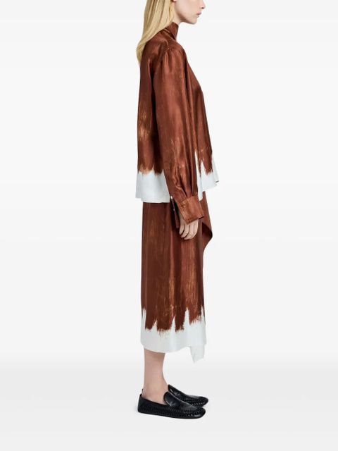 Proenza Schouler Amery midi skirt - Brown - zdjęcie produktu nr 2
