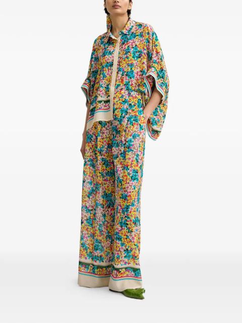Essentiel Antwerp floral-print trousers - Blue - zdjęcie produktu nr 2