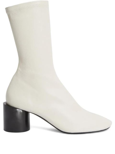 Jil Sander block-heel ankle boots - White - zdjęcie produktu nr 1