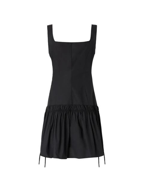 PINKO square-neck ruffled mini dress - Black - zdjęcie produktu nr 2
