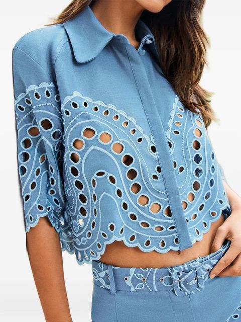 Charo Ruiz Ibiza cut-out storm blouse - Blue - zdjęcie produktu nr 2