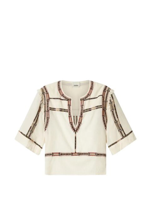 ISABEL MARANT Fiosa blouse - Neutrals - zdjęcie produktu nr 1